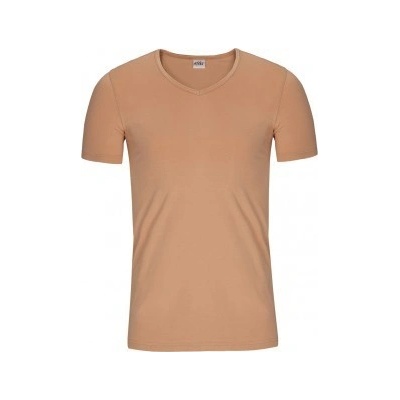 SLIM bambusové tričko krátký rukáv Bambutik výstřih V tělová