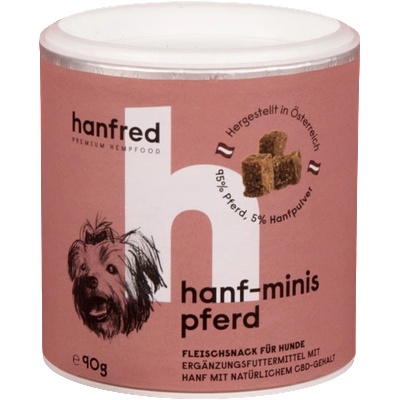 Hanfred Конопени мини с кон - за кучета - 90 г