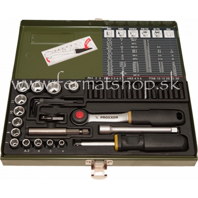 Proxxon gola sada 1/4\"Typ NO 23070
