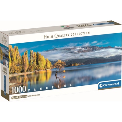 Clementoni Панорамен пъзел Clementoni от 1000 части - Златните отражения на Уанака (39942)
