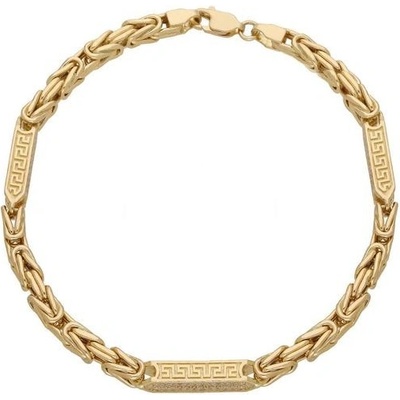 Zlaton Náramek žluté zlato s geometrickým vzorem vel.21 10.85g 000190502247