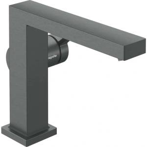 Hansgrohe Tecturis E - Смесител за умивалник с изпускателен клапан Push-Open, CoolStart, EcoSmart+, матиран черен хром 73020340 (73020340)
