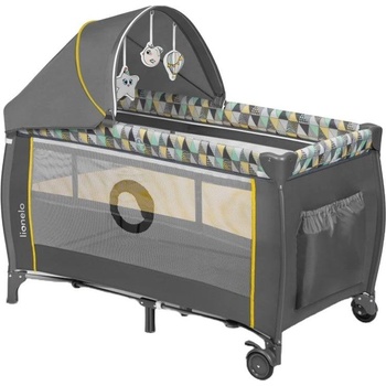 Lionelo Бебешка кошара на 2 нива с повивалник Lionelo - Sven Plus, Yellow Scandi (5902581656193)