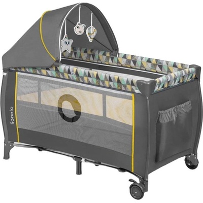 Lionelo Бебешка кошара на 2 нива с повивалник Lionelo - Sven Plus, Yellow Scandi (5902581656193)