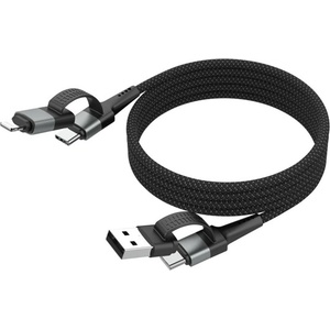 Ansmann USB кабел, с магнитно съединение, USB-A/C - USB-C/Lightning, 1, 2 м 1700-0188 (1700-0188)