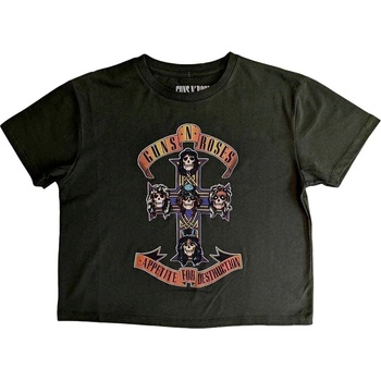 Guns N' Roses Appetite For Destruction Green S Дамски Риза (GNRCT01LGR01)