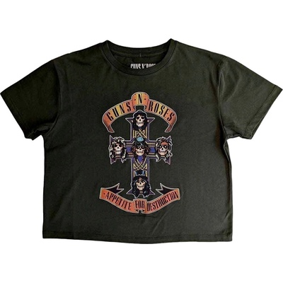 Guns N' Roses Appetite For Destruction Green S Дамски Риза (GNRCT01LGR01)