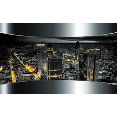 Impol Trade 2206 vliesová fototapeta 3D výhled na město rozměr 368 cm x 254 cm