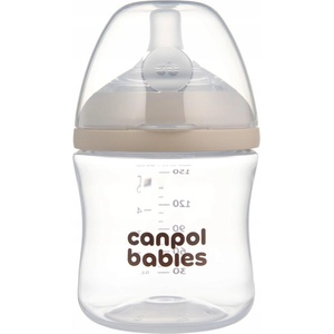 Canpol babies Бебешко шише Canpol - Natural Shape, 150 ml, 0m+ (35/400) - baby