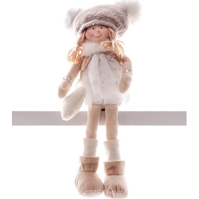MagicHome Vianoce Dekoracia XmMX468 Deti biele 22 cm