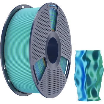 SUNLU Silk PLA+ Dual Color Blue Green - 1, 75 mm / 1000 g (6933582315610)