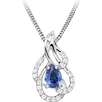 Silver Cat Stříbrný se syntetickým tanzanitem SC469
