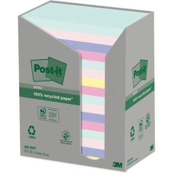 POST-IT Bločky Post-it recyklované 76x127 dúhové