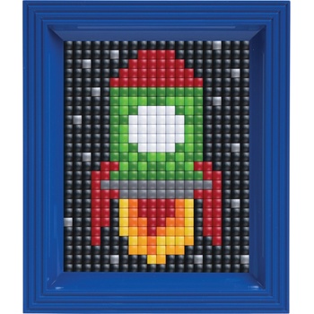 Pixelhobby Мозайка с рамка и пиксели XL, Pixelhobby - Ракета (12029)