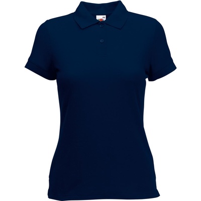 Fruit of the Loom LADY-FIT 65/35 POLO / Дамска поло тениска с къс ръкав - тъмносиня XS (163212a3600)