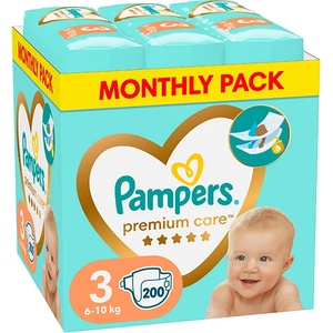 Pampers Памперси Pampers Premium Care 3 XXL Box (6-10кг. ) - 200 броя
