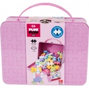 Plus-Plus Stavebnica veľký kovový ružový kufor 70 ks