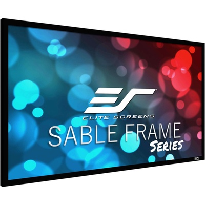 Elite Screens Разопакован Екран за проекции с фиксирана рамка, 243.6x136.9, Elitescreens SABLEFRAME SB110WH2R, Формат 16: 9, кадифена рамка (SB110WH2R)
