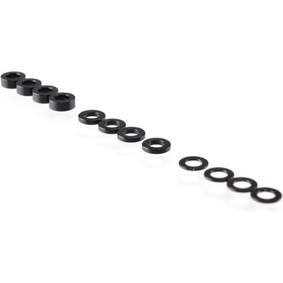 RUDDOG 3 mm sada podložek černé 0.5 mm /1.0 mm /2.0 mm