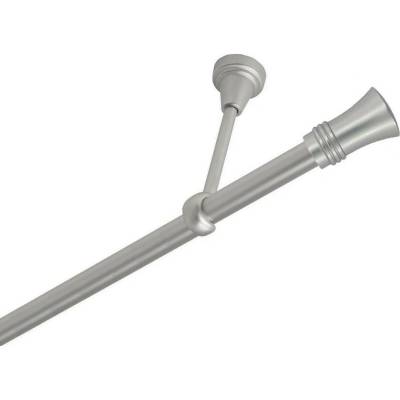 OK-GarnýžeCZ Garnýž kovová jednořadá 16mm Capri satina 190 cm do stropu / na tunýlek - bez kroužků