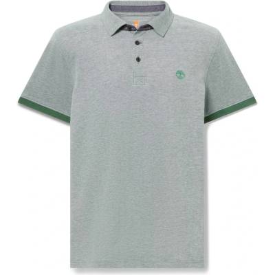 Timberland Мъжка поло тениска Timberland Baboosic Brook Oxford Short Sleeve Polo shirt - Pineneedle - размер 3XL (216-6057-0616)
