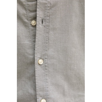 BOSS Orange Памучна риза BOSS Orange в зелено със стандартна кройка с права яка 50543101 (50543101)