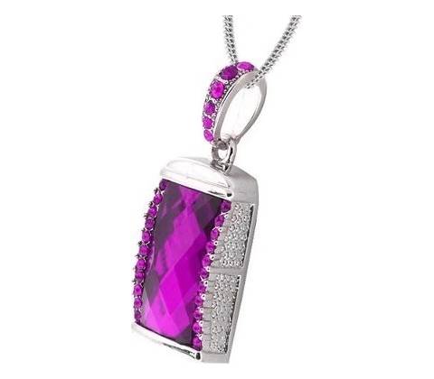 USB Kryštál fialový