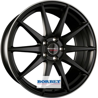 Borbet GTX 8,5x19 5x114,3 ET40 black rim polished matt