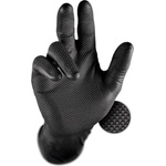 Grippaz 246A Антиплъзгащи нитрилни ръкавици черни размер XL/10 - 50бр (4144)