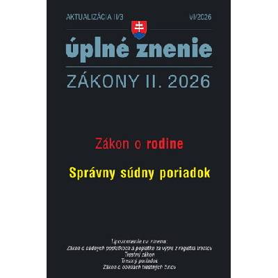 Aktualizácia II/3 2026 – Správny súdny poriadok