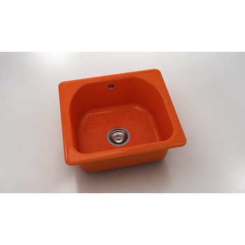 Image 1 of FAT Mивка Classic 207, Polymer marble, 19 Сребрист оранж, с включен сифон