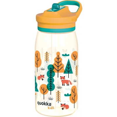 Quokka Plastová láhev s pítkem Glow Kids Forest 580 ml