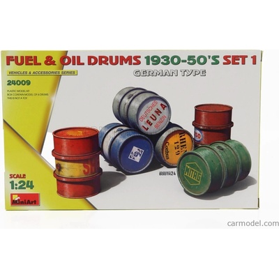 Miniart Accessories Fuel & Oil Drums Military 1930-50 / 1:24