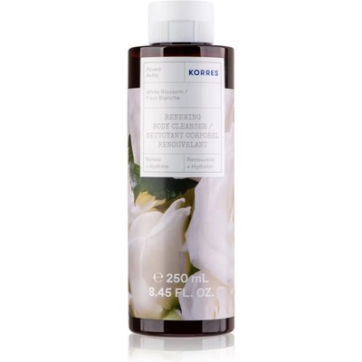 KORRES White Blossom опияняващ душ гел с аромат на цветя 250ml