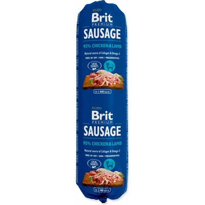 Saláma Brit Sausage kura a jahňa 800 g