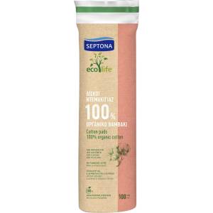  SEPTONA тампони за почистване на грим, Eco life, 100 броя