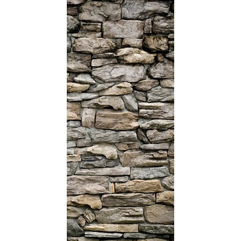 AG Design FTNV-2945 Fototapeta na zeď Kameny kamenná stěna rozměry 90 x 202 cm