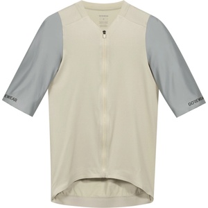 GORE Wear Мъжка фланелка с къс ръкав за колоездене GORE Wear Distance Jersey 3.0 Cycling jersey - Tech Beige / Lab Gray (056-4405-0111)