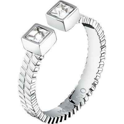 Morellato ocelový prsten s krystaly Gioia SAVY3901