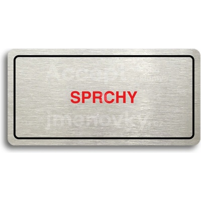 ACCEPT Piktogram SPRCHY - stříbrná tabulka - barevný tisk