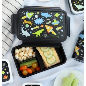 A Little Lovely Company : "Bento" кутия за храна с отделения - 1, 2 л - "Galaxy (BBGABL71)