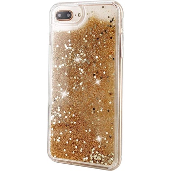 Apple Калъф с течни брокати за Apple iPhone 6 Plus/iPhone 6s Plus/iPhone 7 Plus/iPhone 8 Plus - Златен KP26764