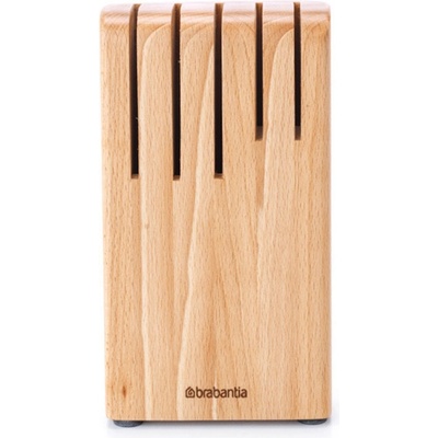 Поставка за ножове Brabantia Profile 1003297, До 5 ножа, Стилен дизайн, Бук, Кафяв (1003297)