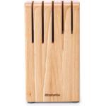 Brabantia Поставка за ножове Brabantia Profile 1003297, До 5 ножа, Стилен дизайн, Бук, Кафяв (1003297)