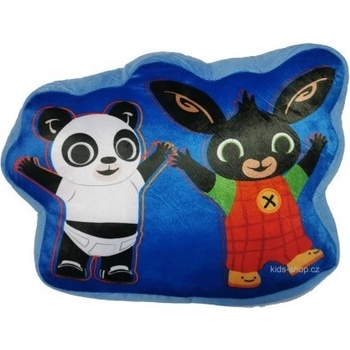 Setino Tvarovaný 3D vankúš vankúš zajačik Bing a Flop 36x26