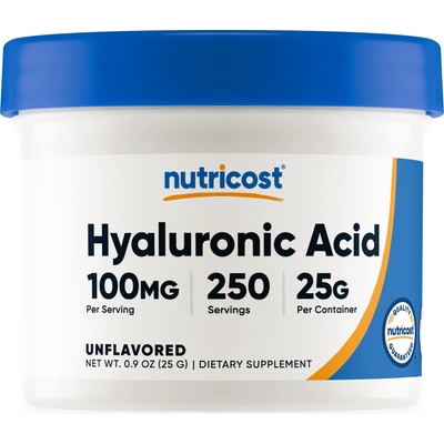 Nutricost Hyaluronic Acid, 25 g, Nutricost