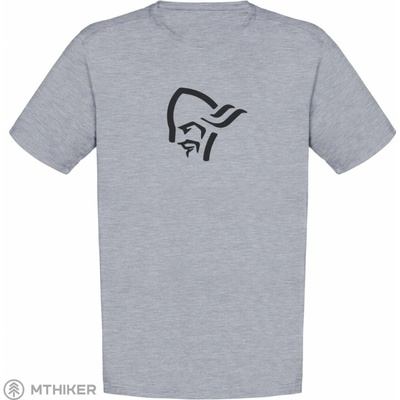 Norrøna /29 cotton viking tričko grey melange/caviar