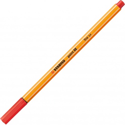 Stabilo Liner point 88 červený 10 ks