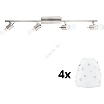 EGLO - LED точкови лампи MY CHOICE 4xE14/4W/230V хром/бяло (EG31128C)