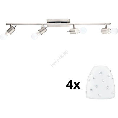 EGLO - LED точкови лампи MY CHOICE 4xE14/4W/230V хром/бяло (EG31128C)
